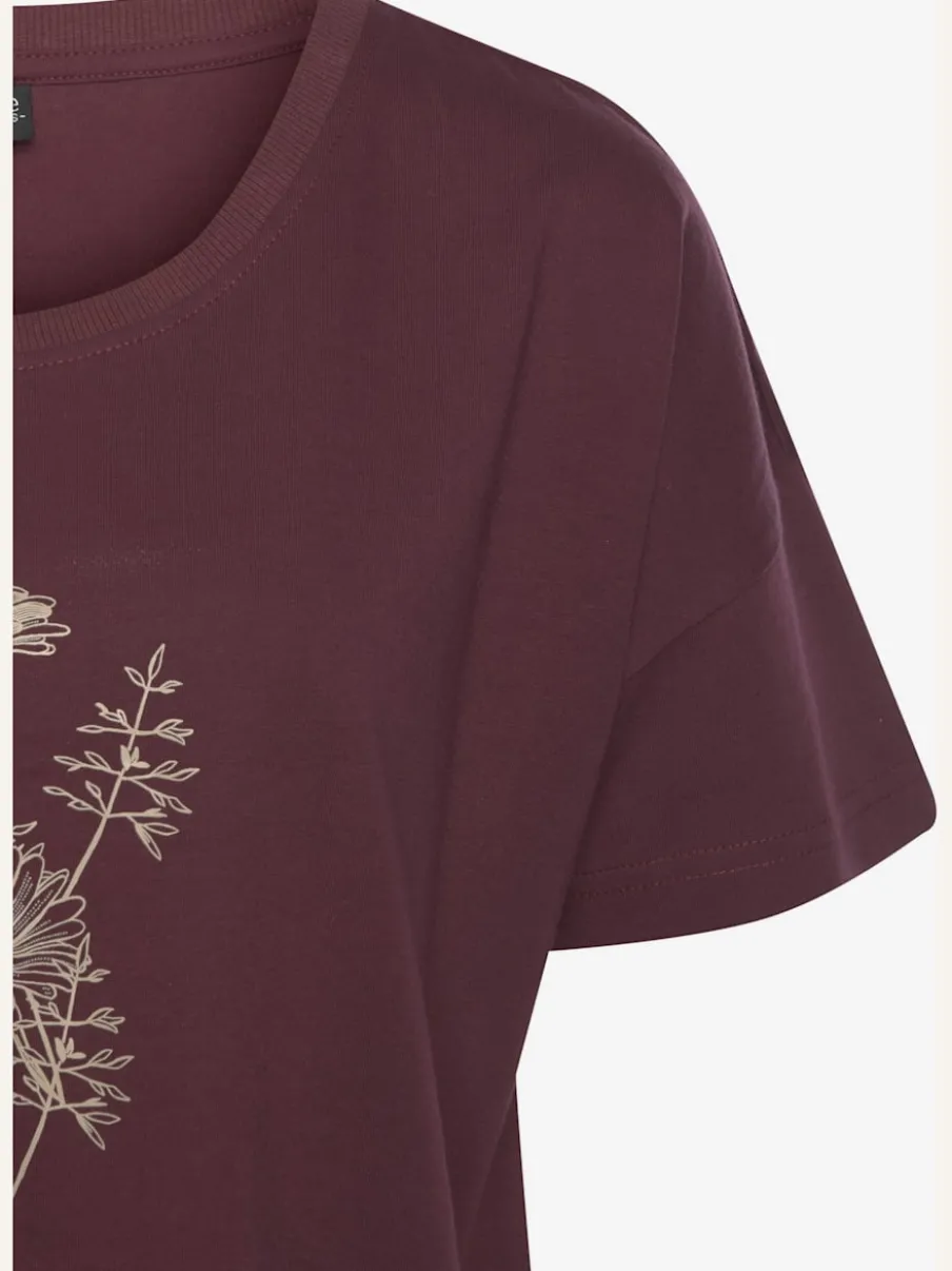 T-shirts de nuit courts avec imprimé et manches courtes