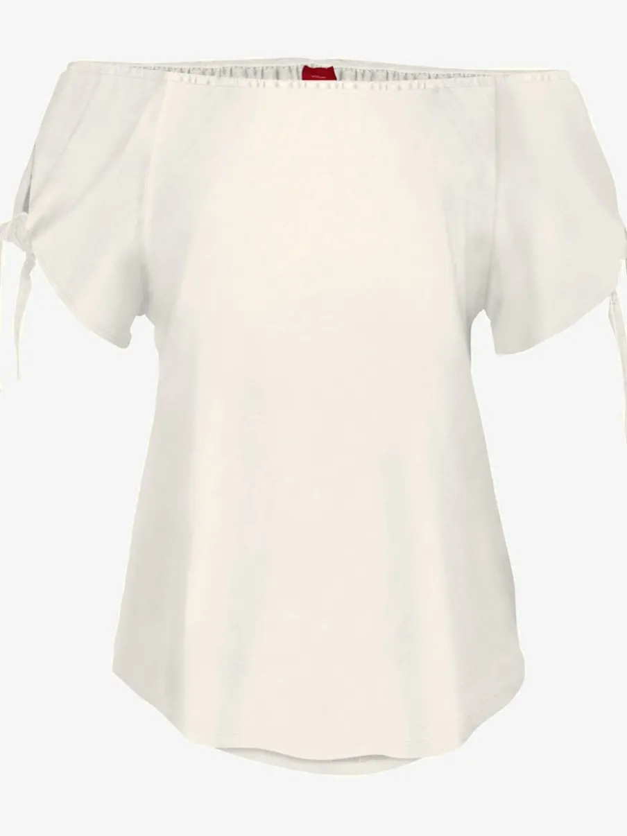 T-shirts encolure arrondie avec liens nouables aux manches