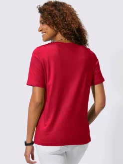 T-shirts à encolure ronde avec imprimé marin central