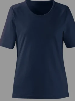 T-shirts à encolure ronde en pur coton basiques intemporels