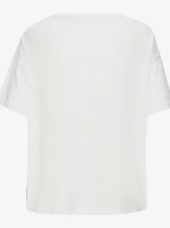 T-shirts : encolure ronde logo couleur devant coupe décontractée