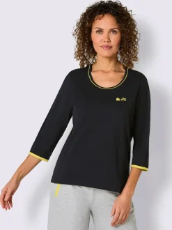 T-shirts manches 3/4 avec broderie feel good