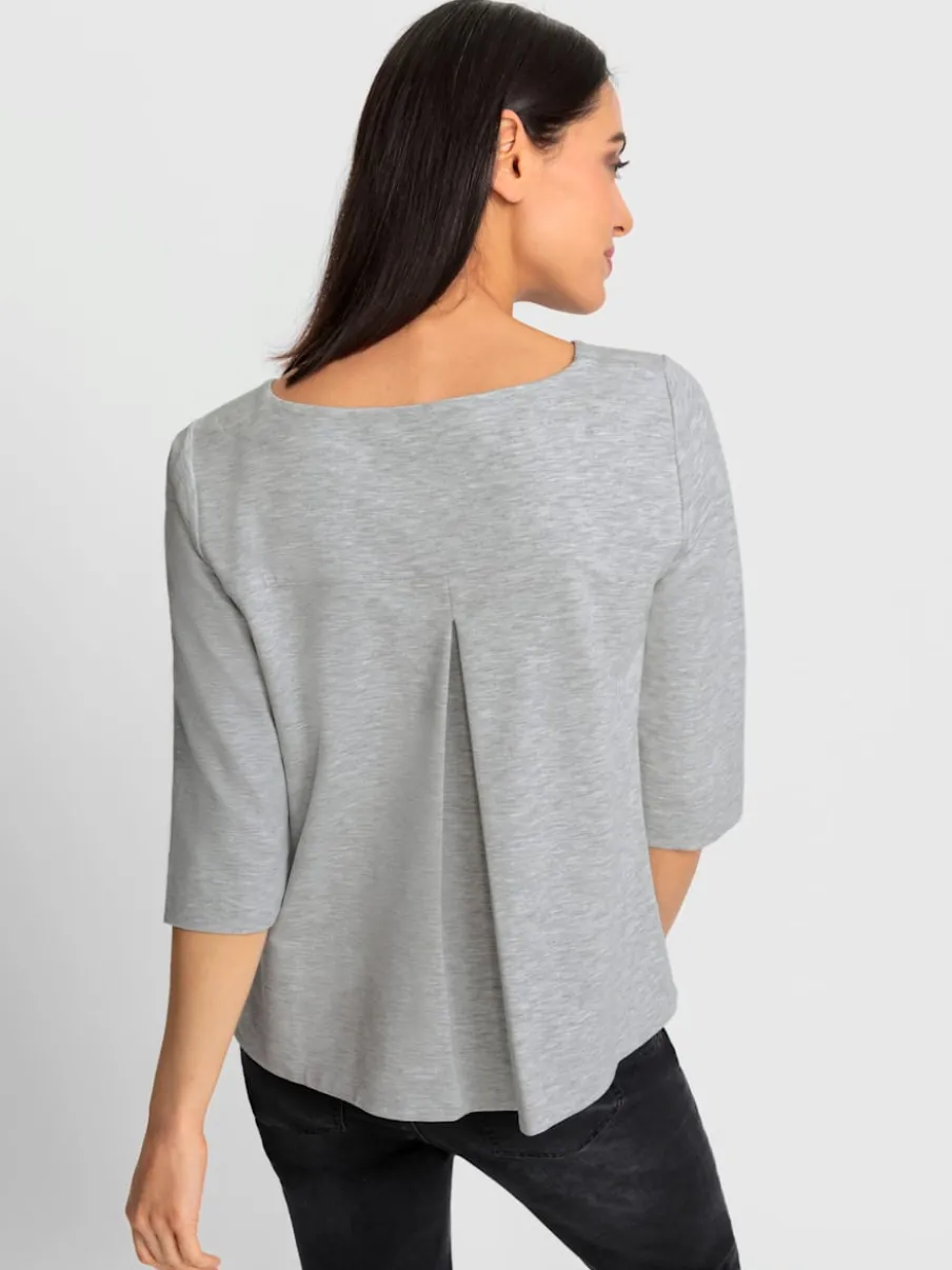 T-shirts à manches 3/4 avec plis creux au dos