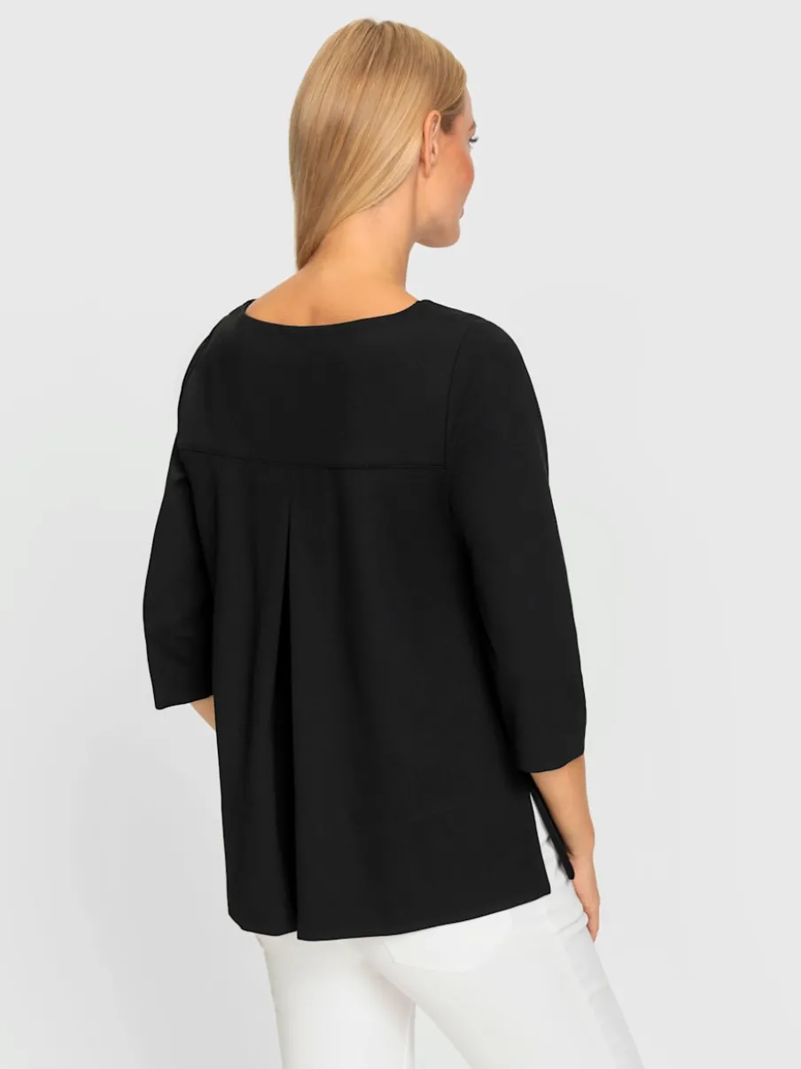 T-shirts à manches 3/4 avec plis creux au dos