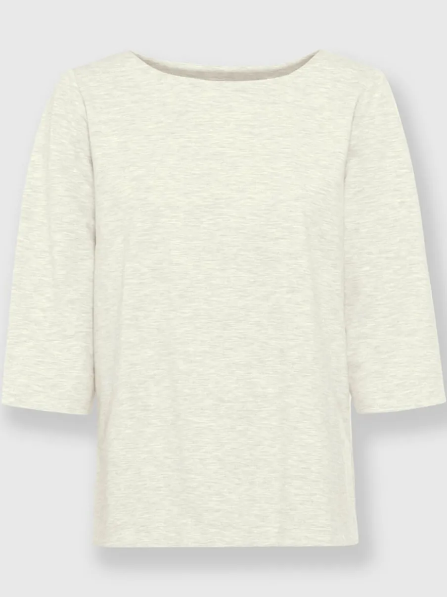 T-shirts à manches 3/4 avec plis creux au dos