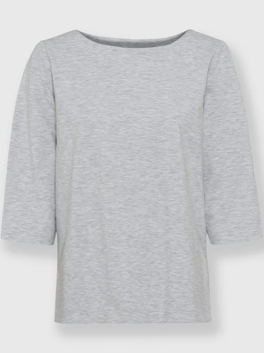 T-shirts à manches 3/4 avec plis creux au dos