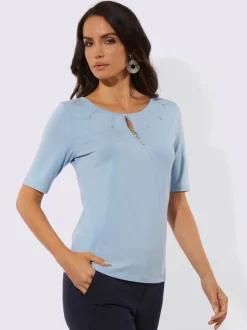 T-shirts à manches courtes avec découpes et détails brillants