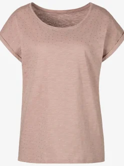 T-shirts à manches courtes avec petits pois pailletés coton doux