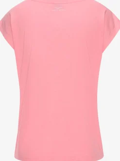T-shirts à manches courtes avec logo brillant encolure ronde