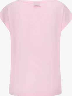 T-shirts à manches courtes avec logo brillant encolure ronde