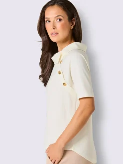 T-shirts à manches courtes avec col à revers chic