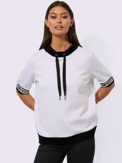 T-shirts à manches courtes avec col montant et inscriptions