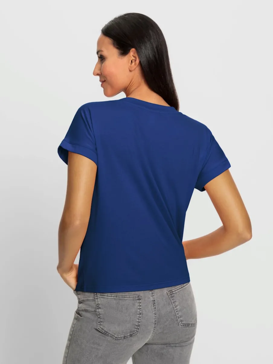T-shirts à manches courtes avec imprimé 3D encolure ronde