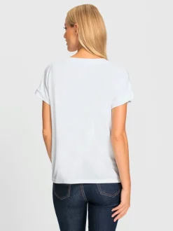 T-shirts à manches courtes avec imprimé 3D encolure ronde