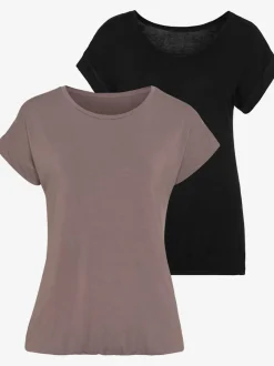 T-shirts à manches courtes coupe décontractée finition douce