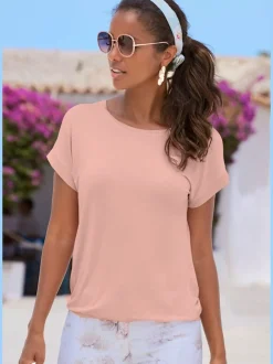 T-shirts à manches courtes coupe décontractée finition douce