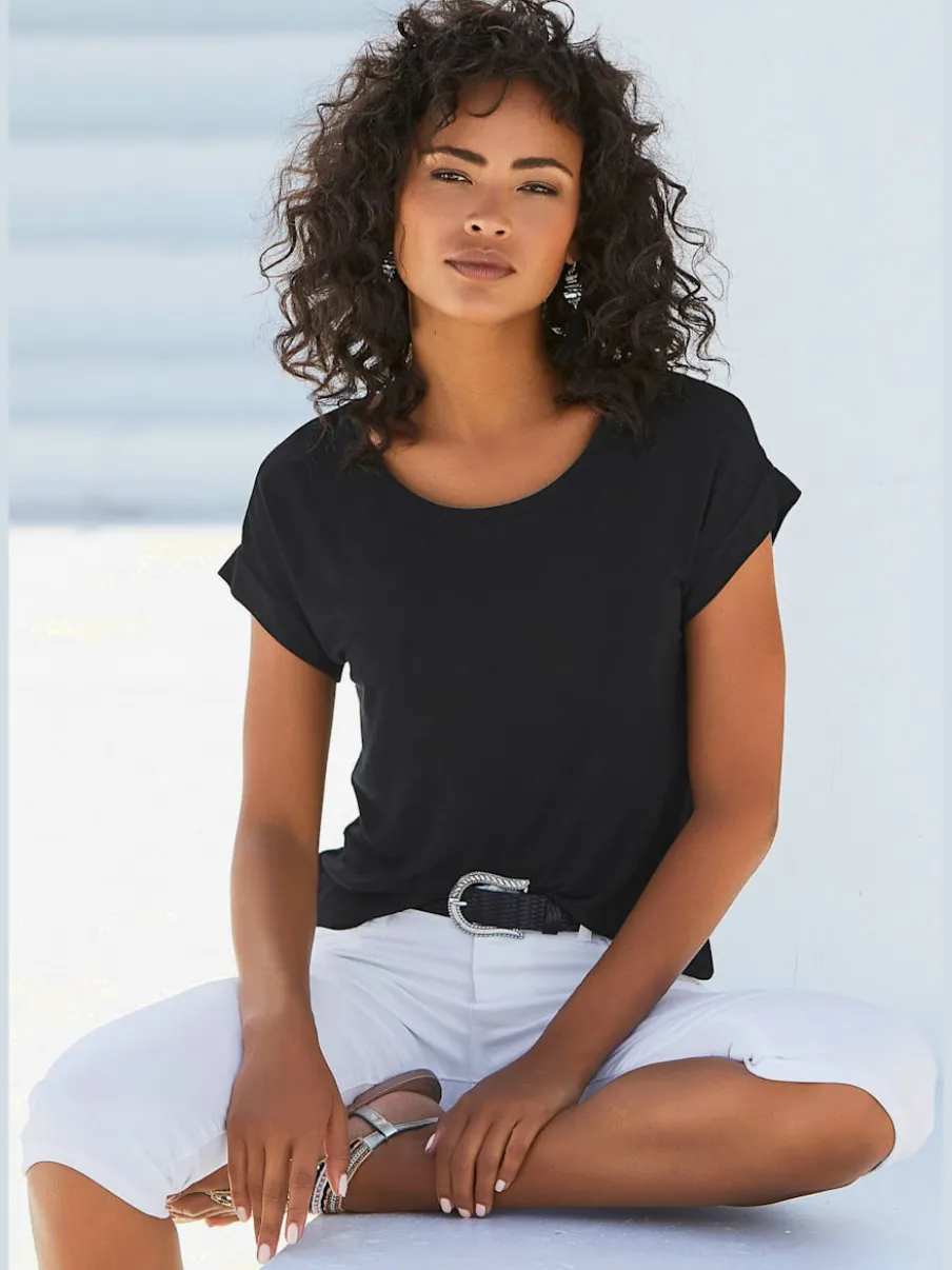 T-shirts à manches courtes coupe décontractée finition douce
