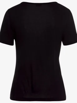 T-shirts à manches courtes encolure ronde avec découpes tendance
