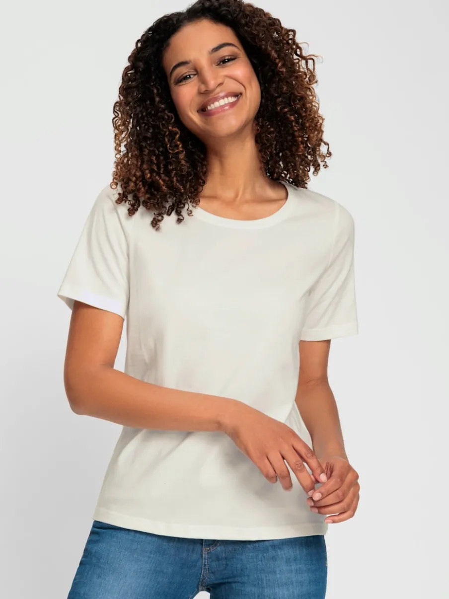 T-shirts à manches courtes en coton doux certifiés GOTS
