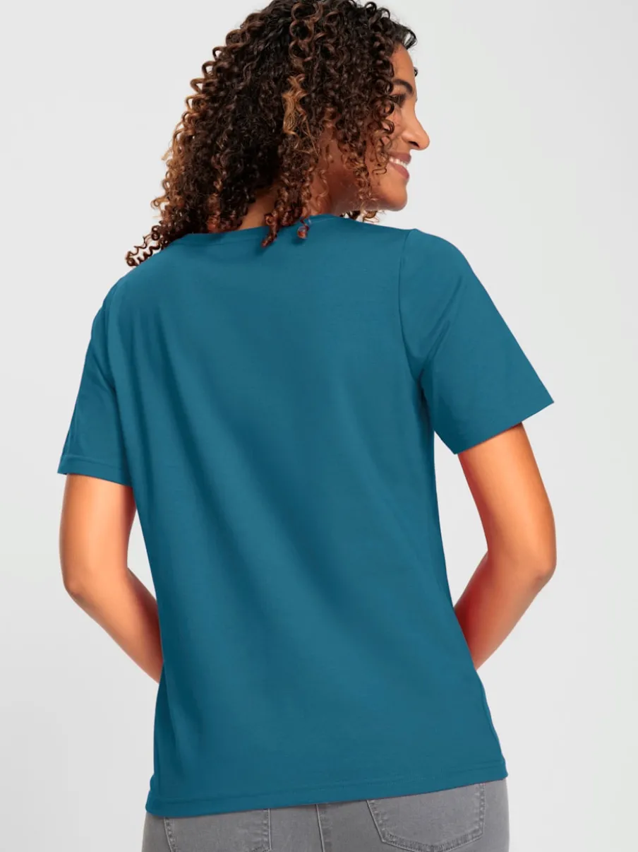 T-shirts à manches courtes en coton doux certifiés GOTS