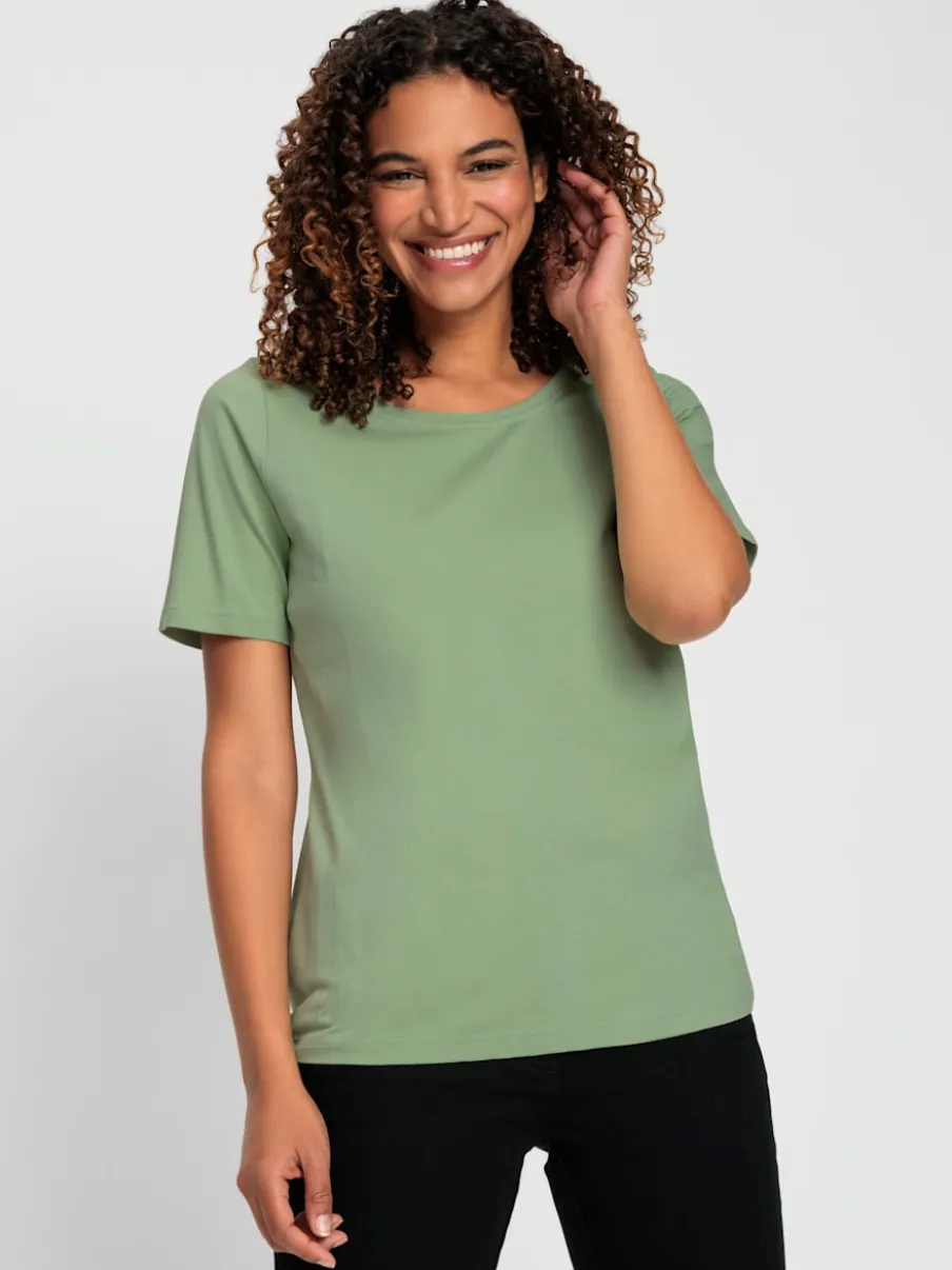 T-shirts à manches courtes en coton doux certifiés GOTS