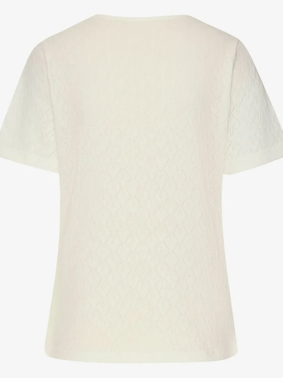T-shirts à manches courtes en tricot fin ajouré