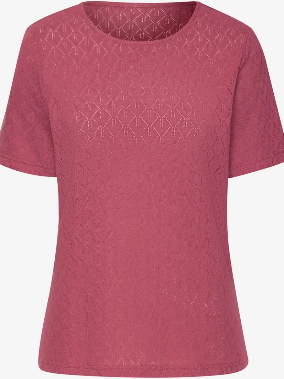 T-shirts à manches courtes en tricot fin ajouré