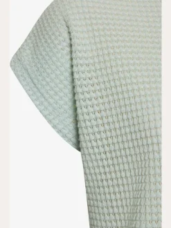 T-shirts à manches courtes en tricot gaufré léger