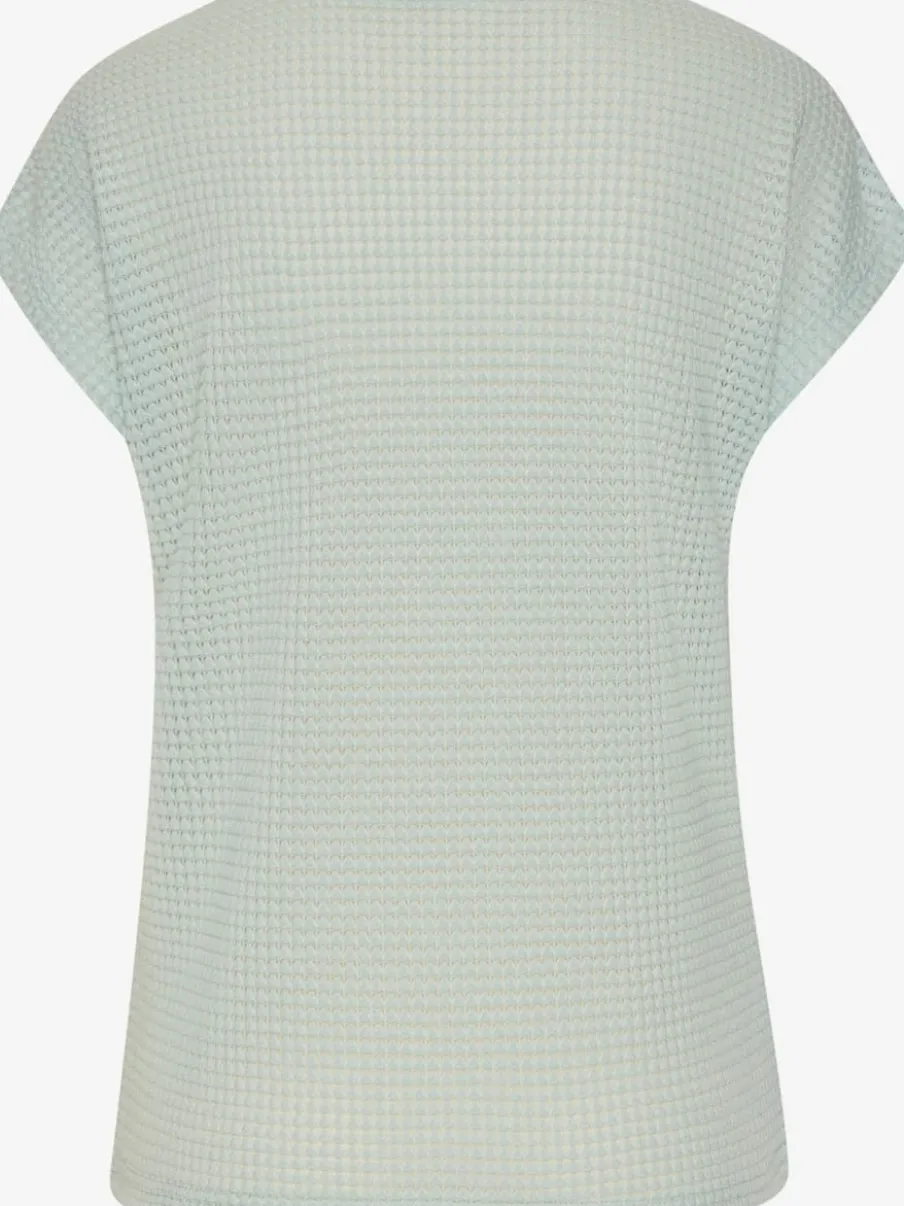 T-shirts à manches courtes en tricot gaufré léger