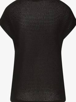 T-shirts à manches courtes en tricot gaufré léger