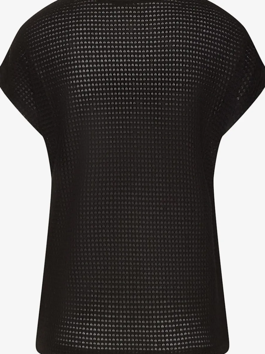 T-shirts à manches courtes en tricot gaufré léger