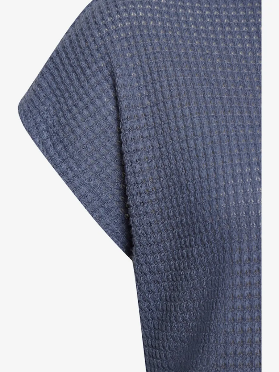 T-shirts à manches courtes en tricot gaufré léger