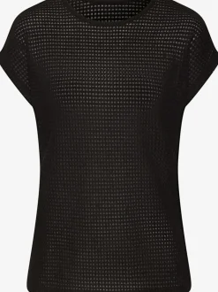 T-shirts à manches courtes en tricot gaufré léger