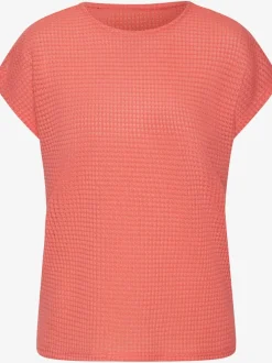 T-shirts à manches courtes en tricot gaufré léger