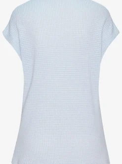 T-shirts à manches courtes en tricot gaufré léger