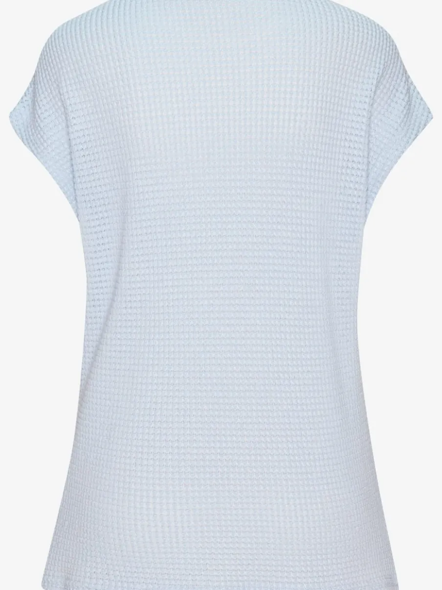 T-shirts à manches courtes en tricot gaufré léger