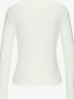 T-shirts à manches longues avec motif ajouré en dentelle