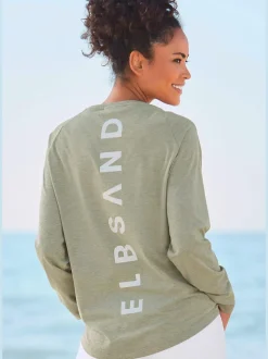 T-shirts à manches longues avec logo et coupe affinante