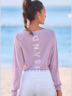 T-shirts à manches longues avec logo et coupe affinante