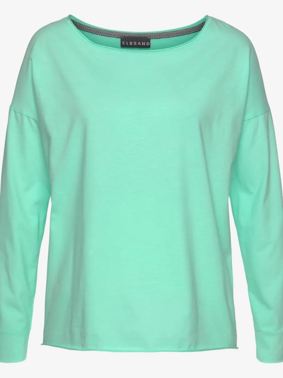 T-shirts manches longues col rond mancherons doux jersey
