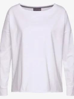 T-shirts manches longues col rond mancherons doux jersey