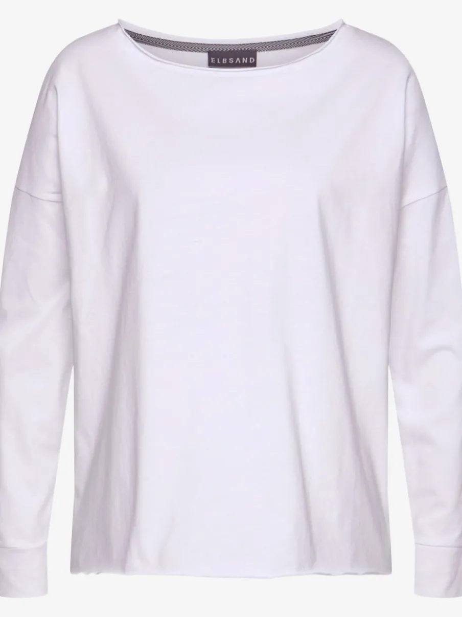 T-shirts manches longues col rond mancherons doux jersey