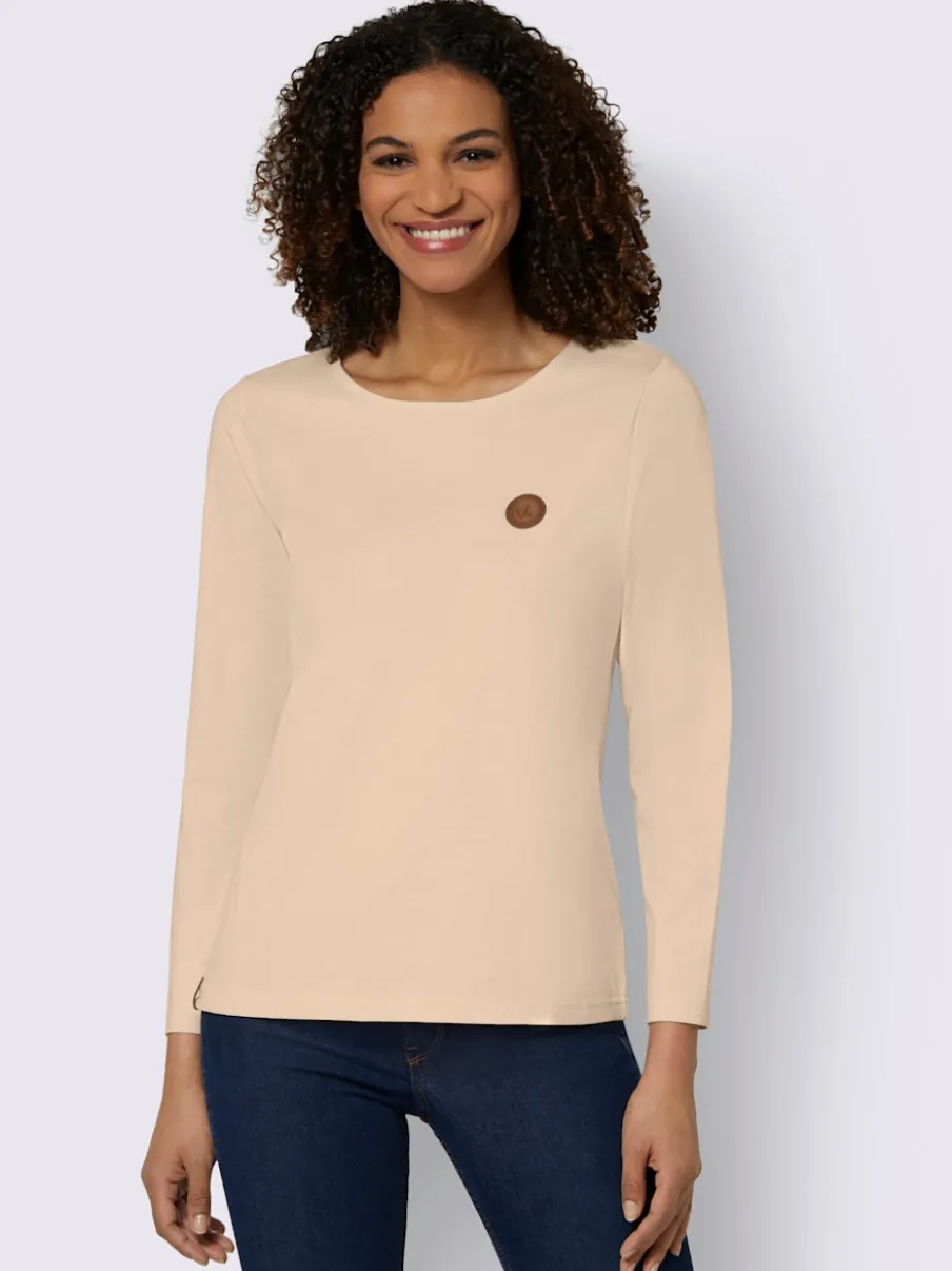 T-shirts manches longues en coton avec détails synthétiques