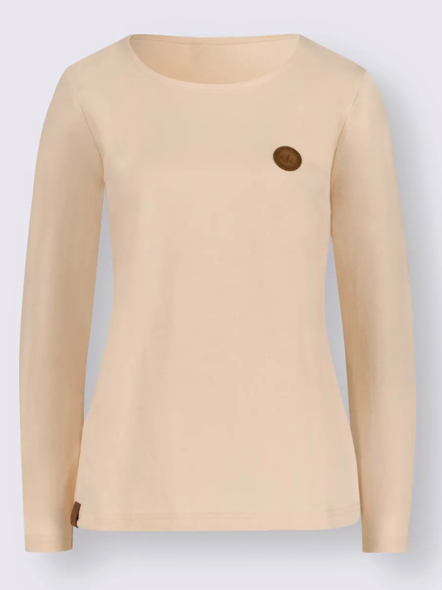 T-shirts manches longues en coton avec détails synthétiques