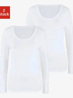 T-shirts à manches longues en coton près du corps