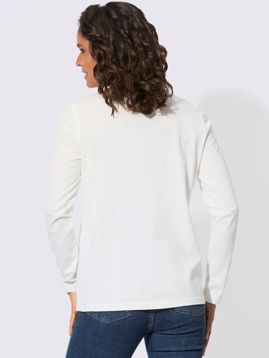 T-shirts à manches longues à encolure ronde certifiés OCS