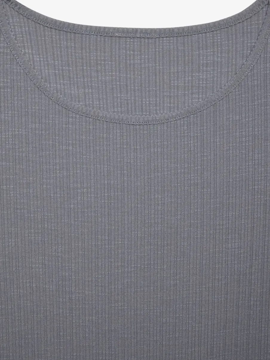 T-shirts à manches longues en viscose et polyester recyclé