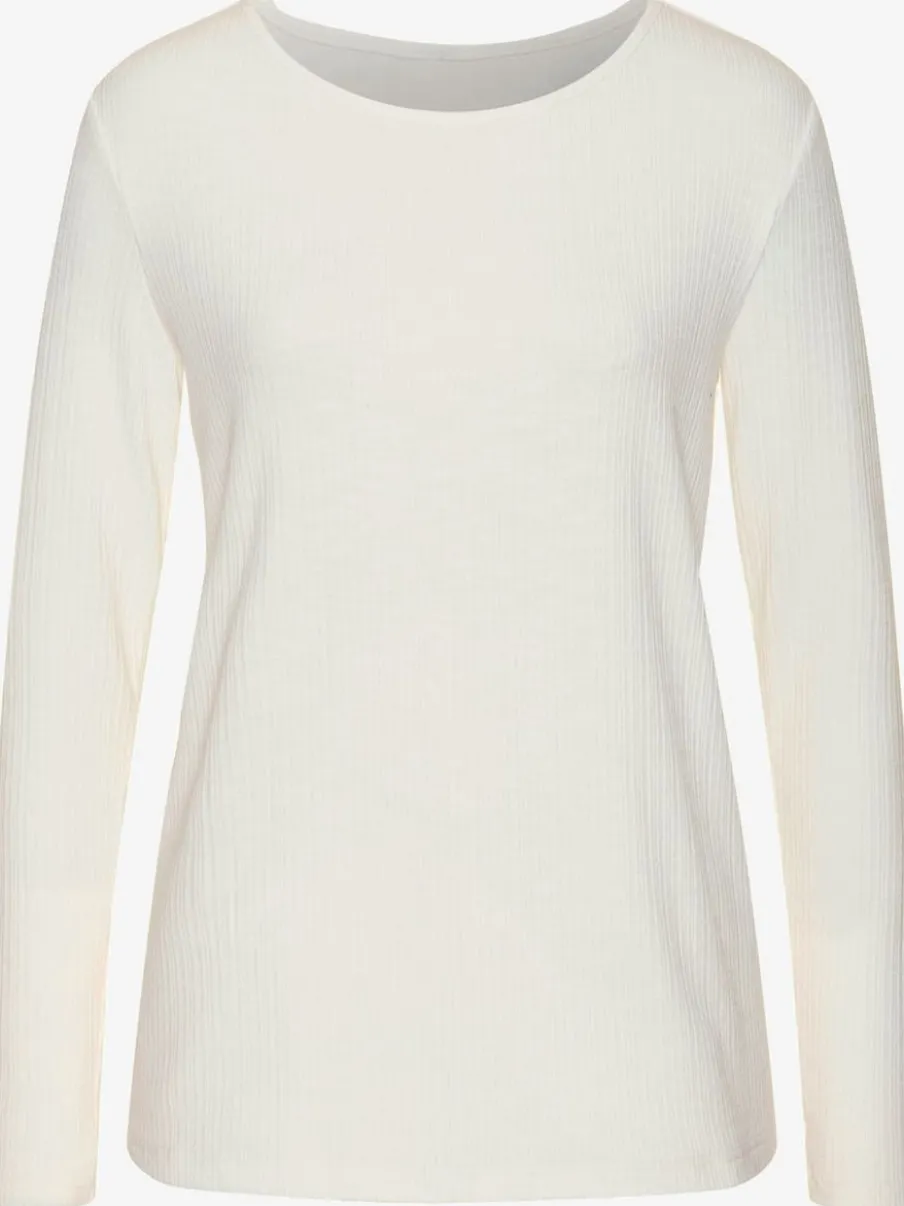 T-shirts à manches longues en viscose et polyester recyclé