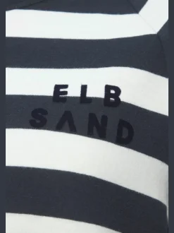 T-shirts à manches 3/4 rayés avec logo imprimé