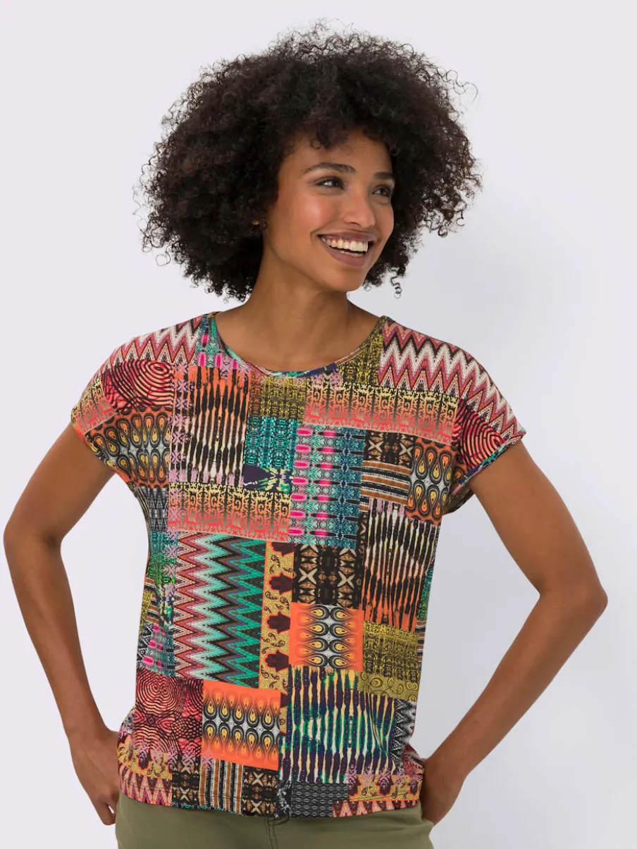 T-shirts modernes avec motifs imprimés et manches courtes